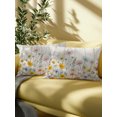 thumbnail image 5 of Outdoor Pillows Waterproof, Wildflowers Bedding Throw Pillows with Insert for Couch Sofa Bed, Farmhouse Country Vintage Floral Wood Grain 12x20 Inch Pillowcases Decorative Patio Pillow Set of 1, 5 of 8