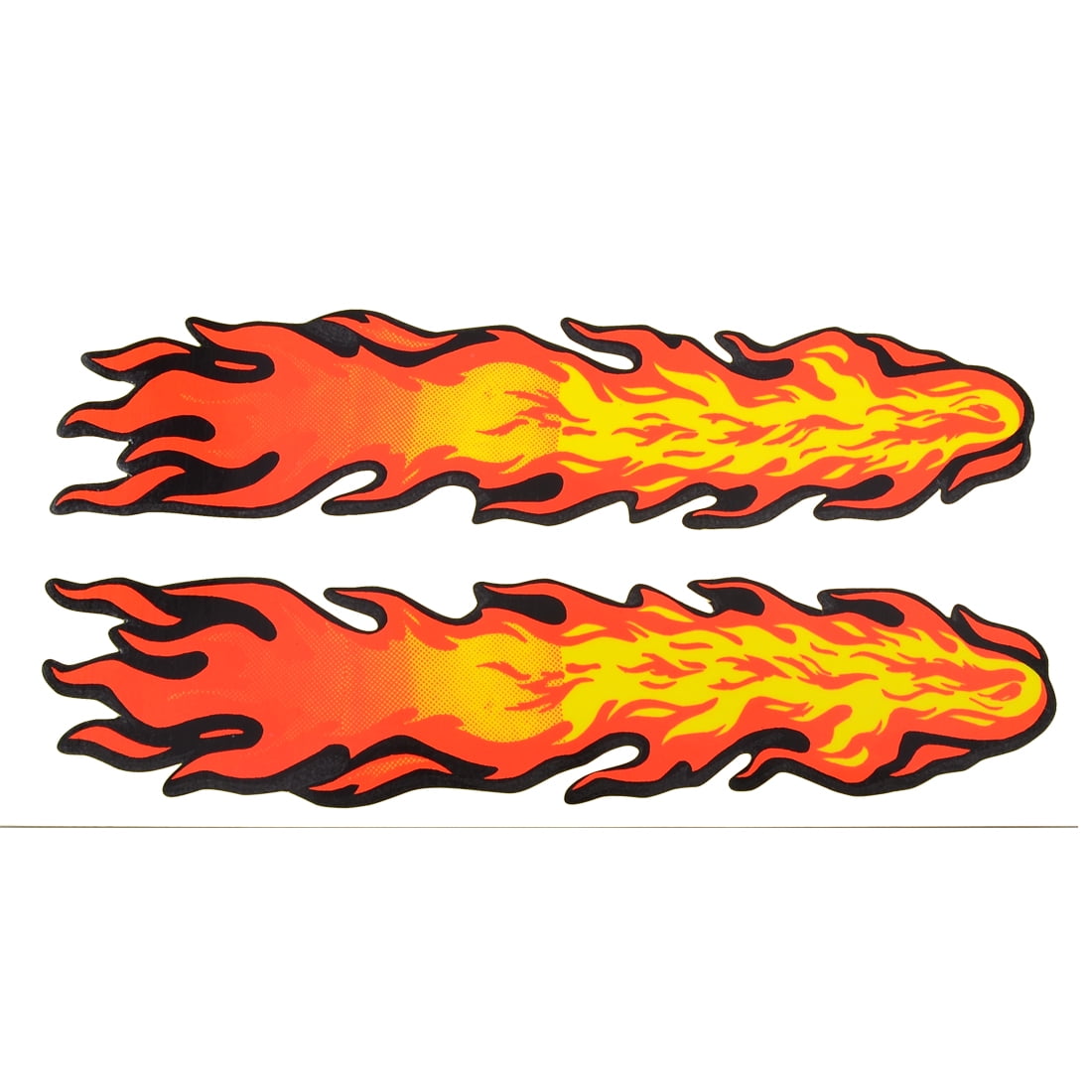 Flame Fire Design Vehicle Car Decals Sticker Decor Yellow Orange Red