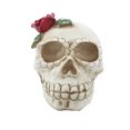thumbnail image 1 of Estatua De Calavera Con Resina Ligera Calavera De Simulación Esqueleto Vívido Calavera Diversión Calavera De Halloween Flor Decoración De Halloween Para Halloween Eigraketly HA016540-00, 1 of 7