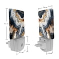 thumbnail image 7 of HemaKayy 2 Pack Plug-in LED Night Light with Light Sensor, Warm White, Dusk to Dawn Sensor Flat Nightlight for Bathroom, Hallway, Bedroom, Living Room - Unique Marble Texture, 7 of 7