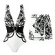 thumbnail image 1 of Trajes de baño Amzcrzy Tankini para mujer, bikini de , bikini de moda para mujer, bikini de dos piezas con estampado de flores, traje de baño deportivo ajustado de dos piezas, blanco, L, 1 of 7
