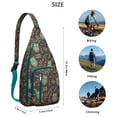 thumbnail image 4 of Owl Pattern Travel Sling Bag - Fashionable Crossbody Backpack with USB Charging Port, Perfect for Tech Essentials, 4 of 4