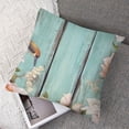 thumbnail image 7 of BANET White Rose Bouquets Throw Pillow Covers Floral Flowers Square Pillow Cases Set of 2 for Decorative Cushion Bed Couch Sofa Turquoise 12x12in, 7 of 7