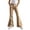 Khaki -BL12, variant on Resicozy Girls Plaid Flare Pants High Waist School Uniform Y2K Bell Bottoms Back to School Button Trousers with Pockets 5-15 Years Dark Green 160