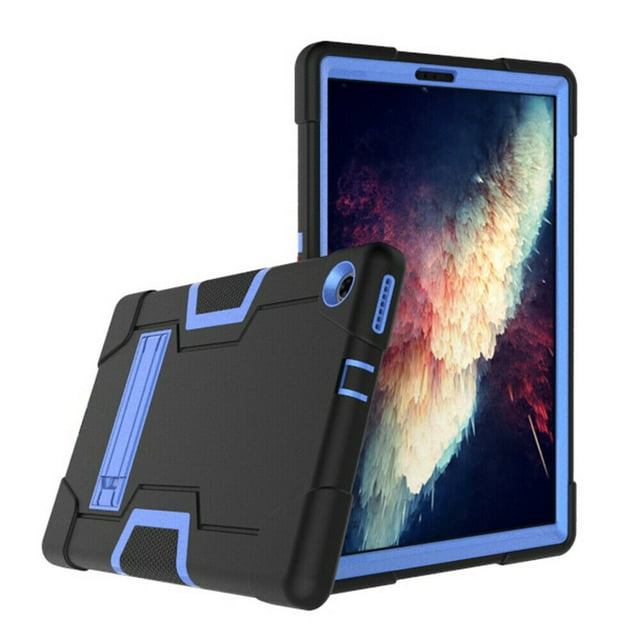 Mignova for Lenovo Tab M10 Plus 10.3 Inch Case,Hybrid Full-Body Shockproof Armor Defender Rugged Protective Case Cover with Stand for Lenovo Tab M10 Plus(TB-X606F/TB-X606X) 10.3 Inch(Black/Blue)
