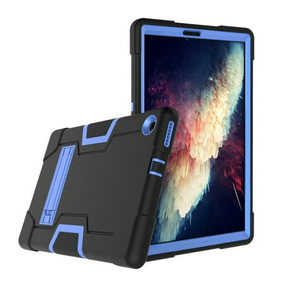 FIEWESEY Case for Lenovo Tab M10 FHD Plus (2nd Gen) TB-X606, Hybrid Shockproof Defender Rugged Protective Case Cover with Stand for Lenovo Tab M10 Plus(TB-X606F/TB-X606X) 10.3 Inch(Black/Blue)
