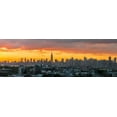 thumbnail image 2 of Silver, Richard 14x7 White Modern Wood Framed Museum Art Print Titled - Manhattan Skyline from Brooklyn, 2 of 4