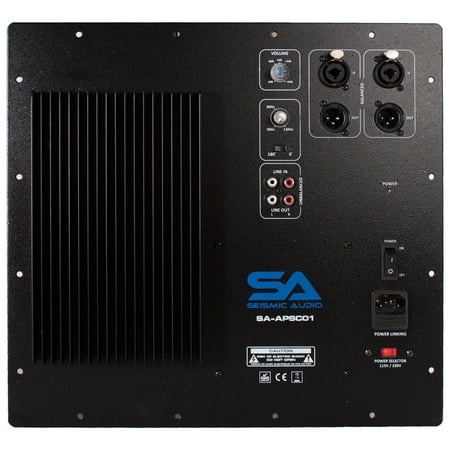 Seismic Audio Class AB Plate Amplifier for PA Subwoofer Cabinets with Polarity Switch - (Best Spin Class App)