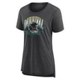 thumbnail image 2 of Women's Fanatics  Heather Charcoal Jacksonville Jaguars Our Pastime Tri-Blend T-Shirt, 2 of 3