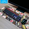 thumbnail image 6 of Desk Mat, Extended Gaming Cute Mouse Pad 35.4" x 15.7" XXL Laptop Beauty Mousepad with Stitched Edges Non Slip Base, Waterproof Computer Desk Pad for Office, Home, Girls, Men(Floral Wreath), 6 of 6