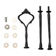 thumbnail image 1 of Soporte para bandeja de pasteles con asa, accesorios, varilla para bandeja de postres, kit de herrajes resistentes, 3 niveles Negro, 1 of 9