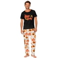 thumbnail image 3 of Family Matching Halloween Pajamas Set - 2 piece Halloween Short Sleeve Top and Pants Outfit,Cartoon Spooky Theme Halloween Pajamas for Family Photos for M Pjs, 3 of 8