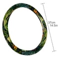 thumbnail image 4 of Tropical Plants Printed 14.5 Inch PVC Leather Car Wheel Covers Steering Wheel Cover Auto Accessories, 4 of 6