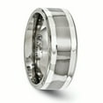 thumbnail image 4 of Edward Mirell Titanium with Sterling Silver Inlay 9mm Band Size 10.5, 4 of 4