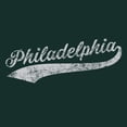 thumbnail image 6 of UGP Campus Apparel Philadelphia Baseball City Script Basic Cotton T Shirt - X-Large - Forest, 6 of 6