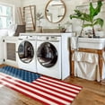 thumbnail image 5 of Kitchen Mats for Floor, 4th of July Strip and Star American Flag Memorial Day Independence Day Kitchen Rugs, Kitchen Organization Anti-Fatigue Kitchen Mat, Kitchen Decor Runner Rug Standing Desk Mats, 5 of 6