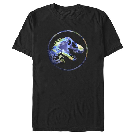 Men's Jurassic World Earth Day T. Rex Logo Graphic Tee Black Medium