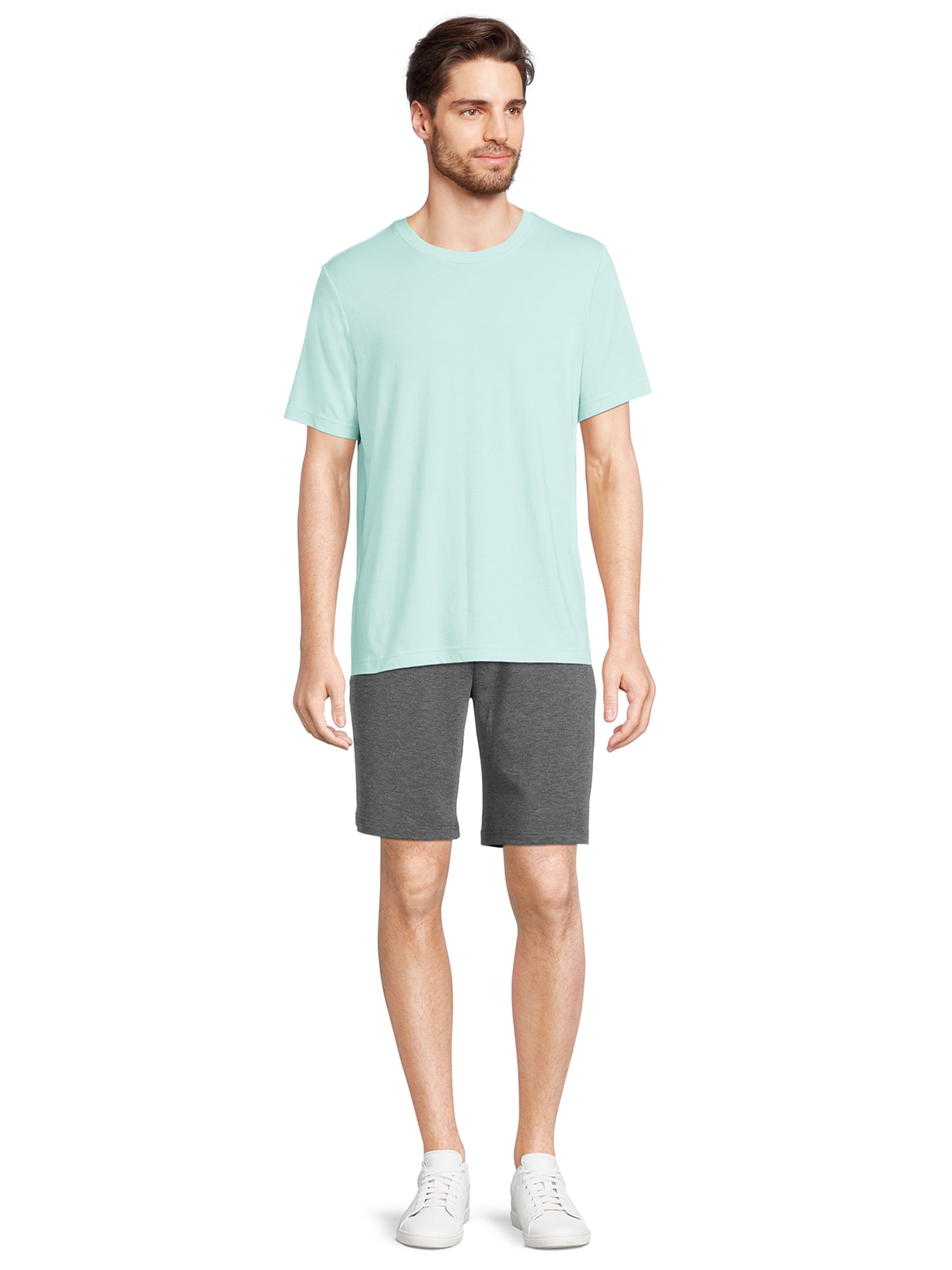 Athletic Works Men's Solid Tri-Blend T-Shirt with Short Sleeves, Sizes S-5XL