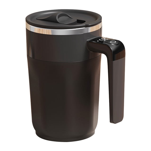 Magnetic Stirring Cup with Smart Temperature Measurement and Automatic Mixing for Coffee Milkshakes