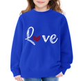 thumbnail image 5 of Mercatoo Heart Sweatshirts for Teen Girls Cute Trendy Oversized Hoodies Long Sleeve Crewneck Fall Winter Pullover Sweater, 5 of 7