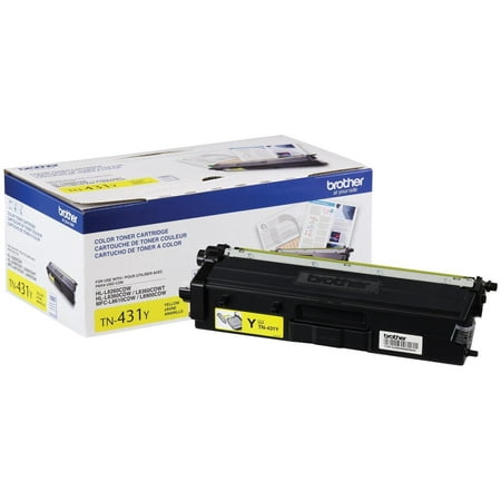 UPC: 0012502646099 | Brother Genuine TN431Y Standard-yield Yellow Printer Toner Cartridge