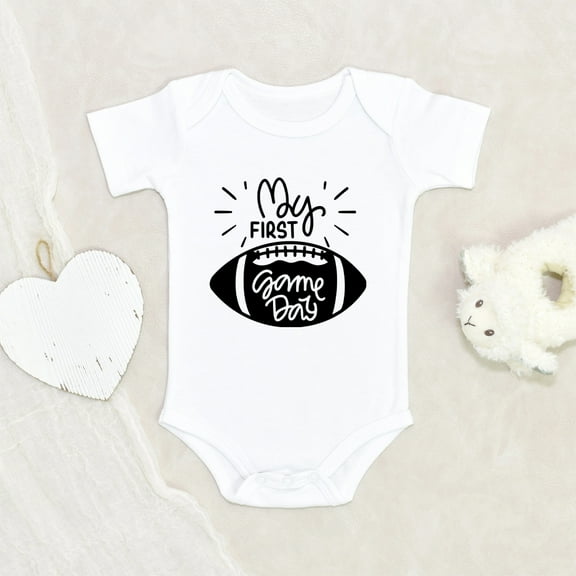 Newbabywishes - Cute My First Game Day Baby Clothes for Boys and Girls - Football Baby Clothing