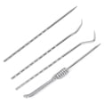 thumbnail image 4 of Juego de 4 palillos de dientes de metal para exteriores, caja de almacenamiento portátil para el cuidado bucal, 4 of 14