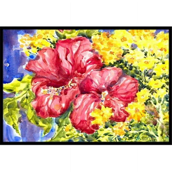 24 x 36 in. Flower - Hibiscus Indoor Or Outdoor Mat