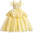 thumbnail image 2 of Disfraz de princesa Bella sin tirantes CHAO para niña pequeña vestido hinchado, 2 of 5
