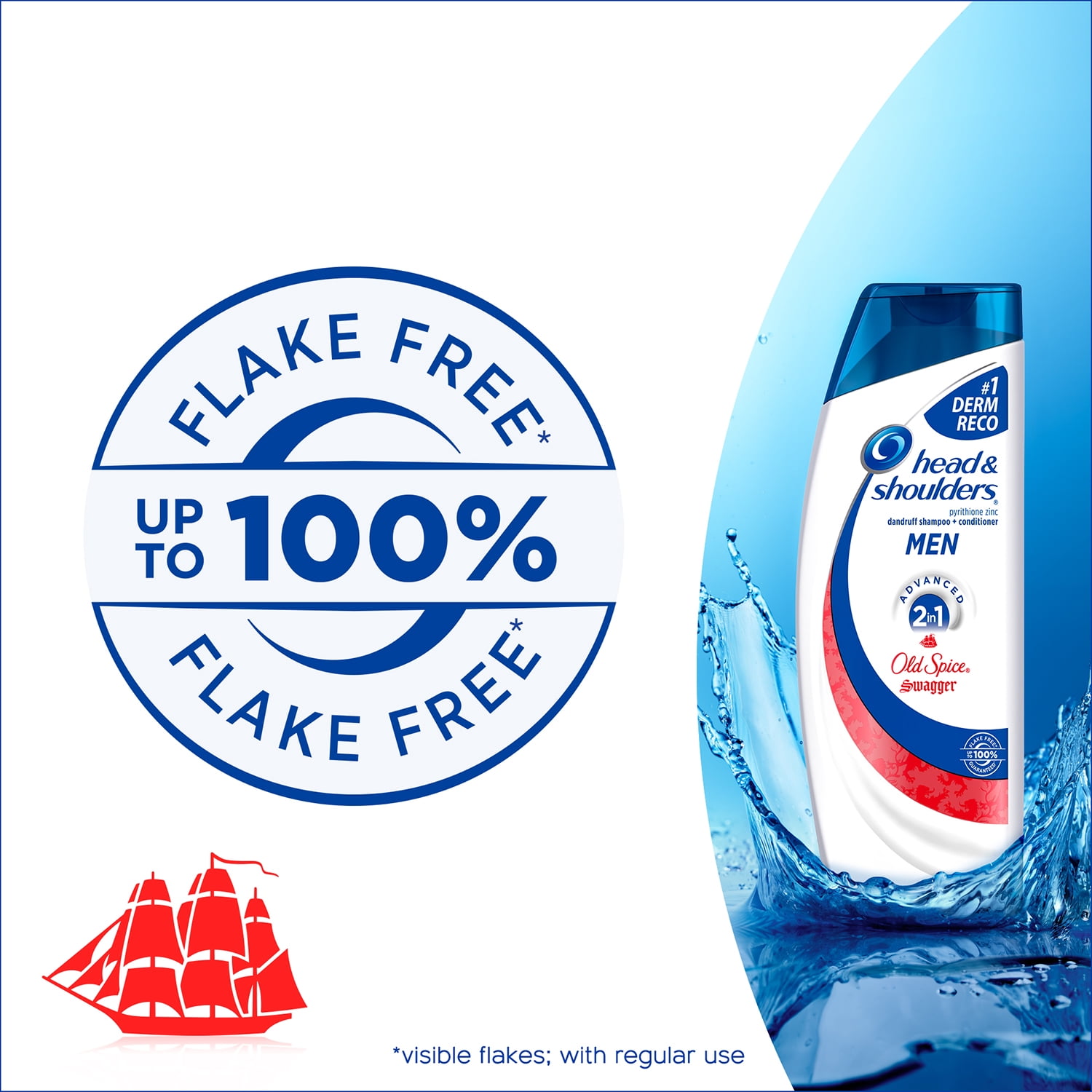 Head and Shoulders Old Spice Swagger 2-in-1 Anti-Dandruff Shampoo + Conditioner for Men 13.5 fl oz
