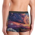 thumbnail image 4 of Rateoe Dreamy Dandelion Sunset Mens Boxer Briefs Poly Spandex Performance Boxer Briefs Underwear Hem Boxer Briefs - Large, 4 of 8