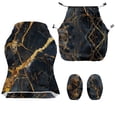thumbnail image 7 of TSOVTHRID Black Gold Marble Texture Print 4 Pieces Gaming Chair Covers for Cats Breathable Rotating Gaming Chair Protector Computer Chair Seat Slipcovers with Armrest Covers, 7 of 7
