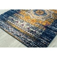 thumbnail image 4 of Magi Nina Vintage Bohemian Navy/ Orange Round Rug - 6'6" x 6'6" round, 4 of 5