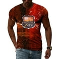 thumbnail image 1 of Summer New Design Retro Letters Men T-shirt Fashion Casual Handsome Personality Hip Hop Harajuku Print Short Sleeve Tee, 1 of 5