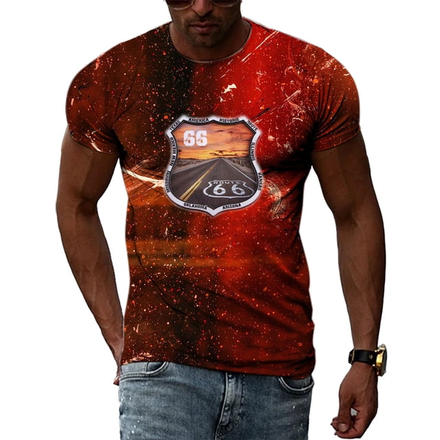 Summer New Design Retro Letters Men T-shirt Fashion Casual Handsome Personality Hip Hop Harajuku Print Short Sleeve Tee