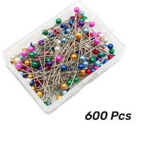 LQQBOX 600 PCS Straight Pins 1.5 in Pearlized Ball Head Sewing Pins for Fabric DIY Sewing Pins Crafts