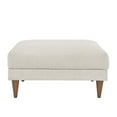 thumbnail image 3 of Modway Zoya Upholstered Polyester Fabric Ottoman with Tapered Legs in Ivory, 3 of 8