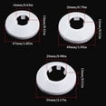 thumbnail image 2 of High Strength Pp Plastic Escutcheon For Wall Pipe Tube Decoration, Flexibility Offers Adaptability To Different Applications, 24Pcs, 2 of 5