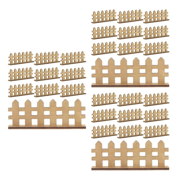 3 Count Landscape Decor Mini Fence Adornment Hedges Outdoor Fences Coffee