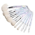 thumbnail image 1 of Juego de brochas de maquillaje de cristal, brochas de maquillaje brillantes de primera calidad, pelo sintético, sombra de ojos correctora (10 piezas, color) JAMW Sencillez, 1 of 5