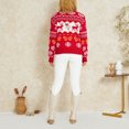 thumbnail image 6 of KOMOO Women Christmas Sweaters Snowflake Reindeer Knitted Sweater Long Sleeve Xmas Knitwear Tops, 6 of 9