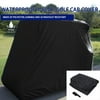 4 Passenger Golf Cart Cover Waterproof Car Cover Sun Protecting Cover For Golf Cart Cover For 4 Passenger, Black