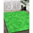 thumbnail image 2 of Ahgly Company Indoor Square Patterned Lime Green Area Rugs, 7' Square, 2 of 6