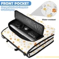 thumbnail image 6 of Zipper Binder with Shoulder Strap 2 inch 3 Ring Waterproof File Folder Organizer Bag 500 Sheet Light Yellow Small Flower, 6 of 8