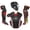 Black/Scarlet, variant on ALL STAR MVP-PRO™ Adult Series Catcher's Kit, NOCSAE