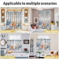 thumbnail image 5 of Blue Coastal Kitchen Curtains Window Panels, Summer Beach Starfish Weeping Eucalyptus Vintage Insulated Window Treatment Curtain, Grommet Curtains for Bedroom/Living Room/Bathroom, 2 Piece 42"Wx45"L, 5 of 8