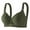 Army Green, variant on Solid Color Lace Bandeau Bra Sheer Mesh Back Seamless Bralette for Women