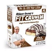 FITCRUNCH High Protein Baked Bar, Milk & Cookies, 16g Protein, 1.62 oz, 4 Count