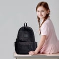 thumbnail image 5 of Large Backpack Clear,Carry-On Travel Backpack,Clear Reinforced Backpack,School Clear Backpack,Backpack For Elementary School Girls,Portable Drink Dispenser Backpack,Big Student Backpack,Black, 5 of 8