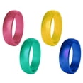 thumbnail image 1 of Alianza de boda de silicona para hombres y mujeres con banda de compromiso de goma para mujeres de 5,7 mm de ancho y 2 mm de grosor, 1 of 6